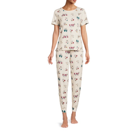 Womens 2pc camping pajama lounge set nwt - Picture 2 of 15